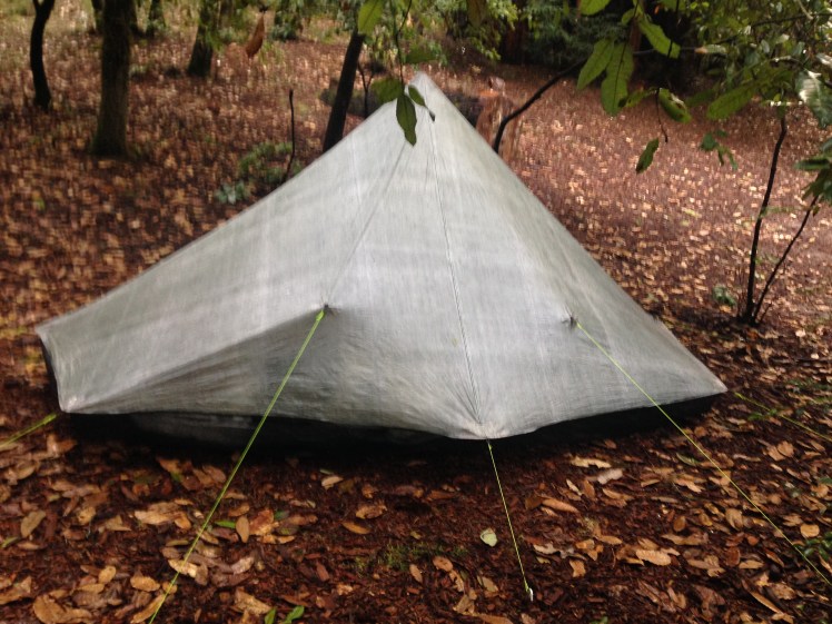 My new ZPacks Hexamid Solo spaceship in Big Basin 